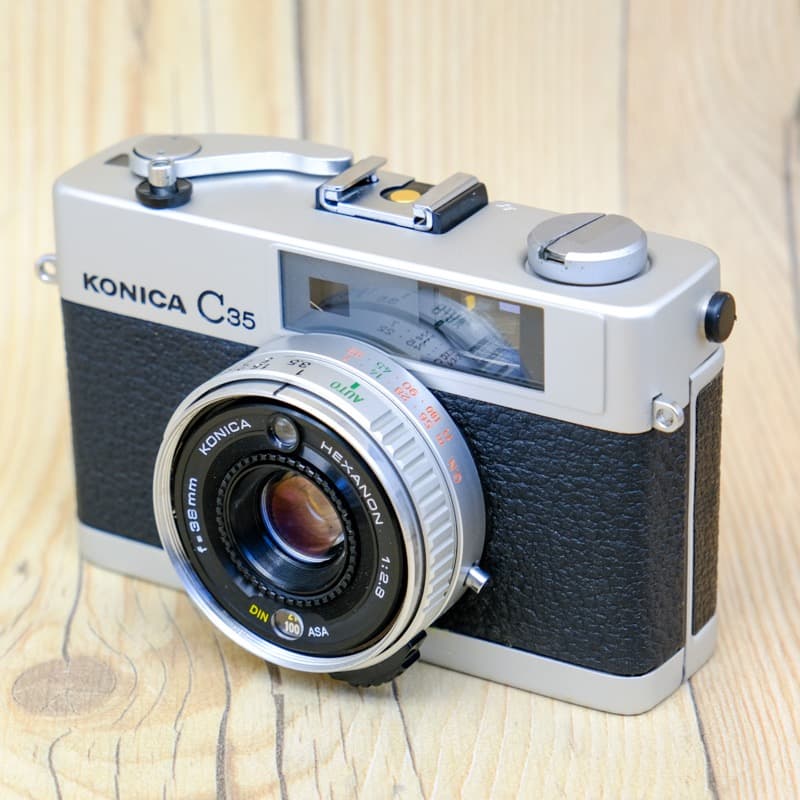 【整備品】美品 KONICA C35 Flash matic コニカ　スッキリ