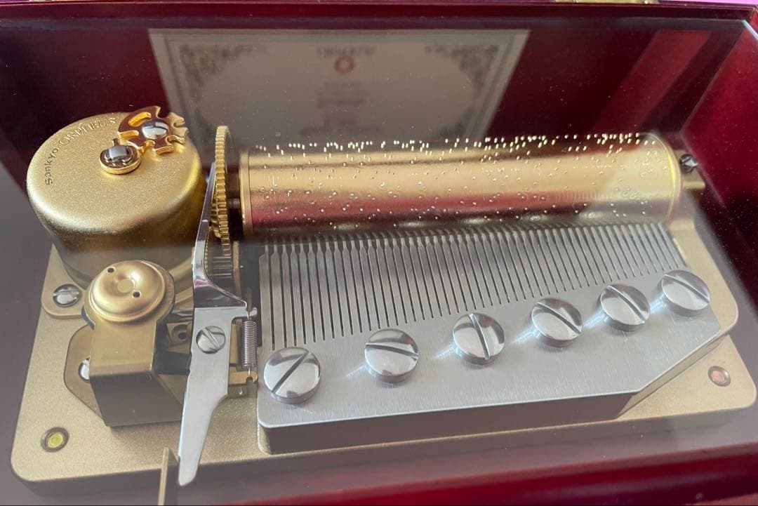 Orelusサンキョーオルフェウス手動オルゴール50弁愛の讃歌\エーデルワイス