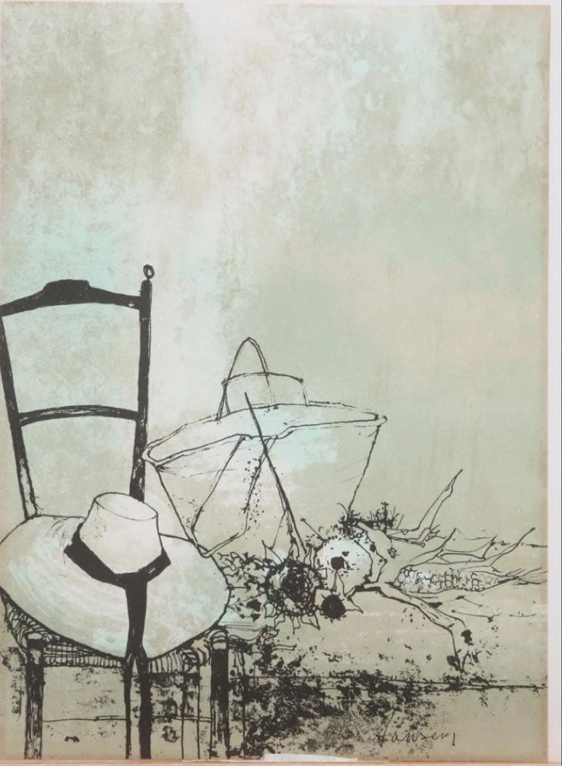 ジャン・ジャンセン 紙 リトグラフ 32×23cm 版上サイン有