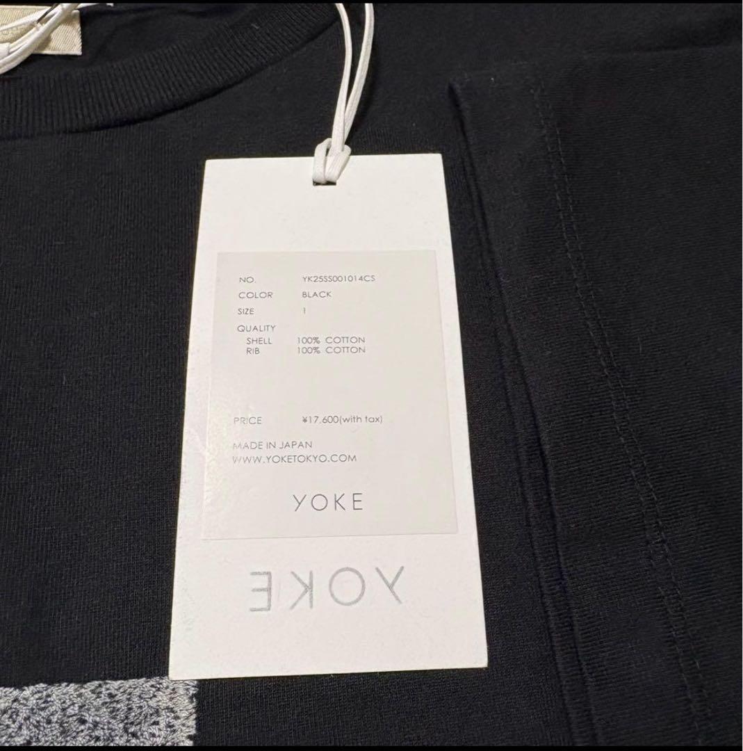 【最終値下げ　新品未使用】YOKE☆Tシャツ☆1☆黒