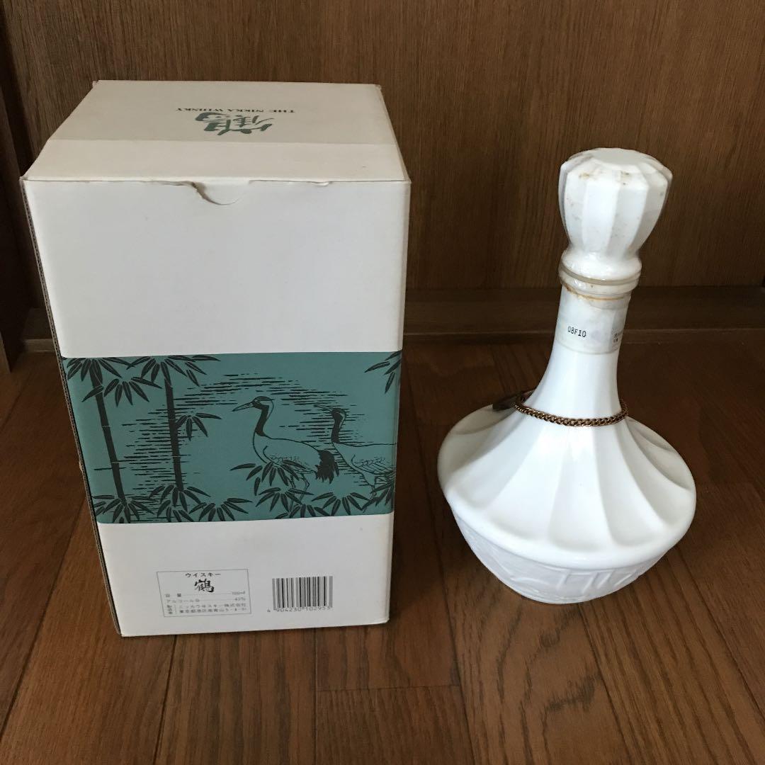 ニッカウイスキー鶴箱付きノリタケ製陶磁器未開封