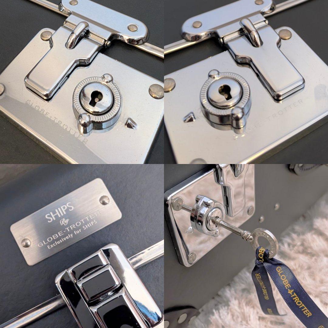 希少★極美品SHIPS×グローブトロッター26インチ２輪トロリースーツケース中古