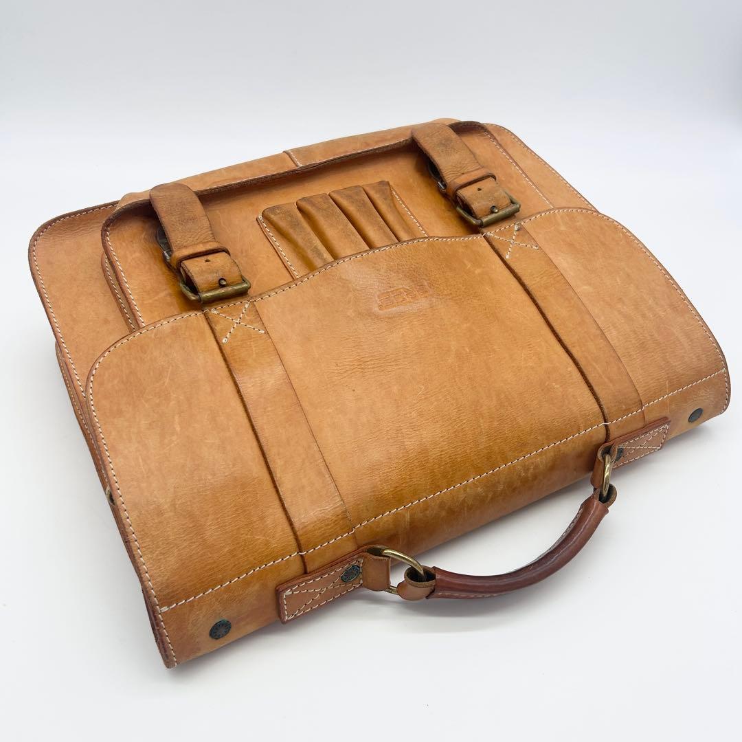 A490 BREE エルク オールレザー ヌメ革 ブリーフケース ビジネスバッグ