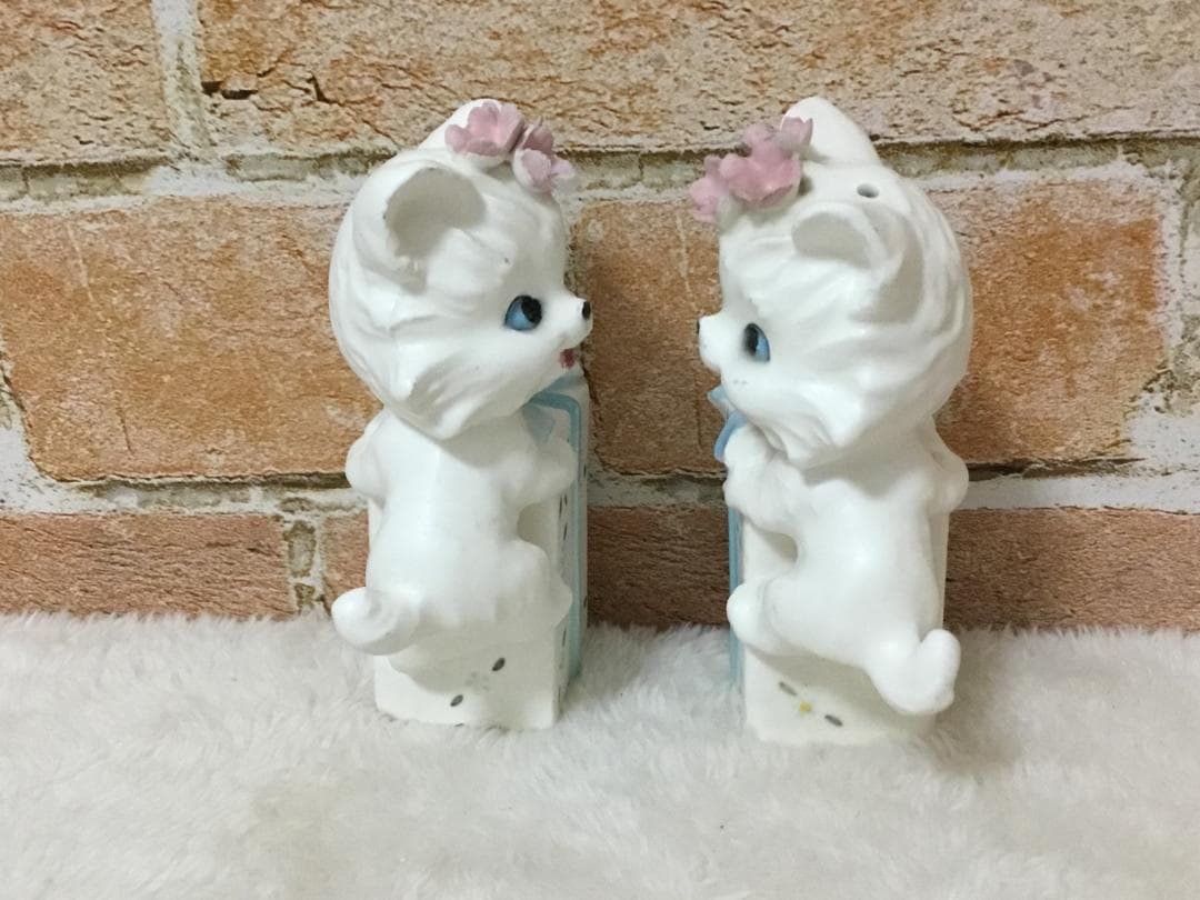 レア ヴィンテージ Lefton 陶器 ソルト＆ペッパー ネコ 美品