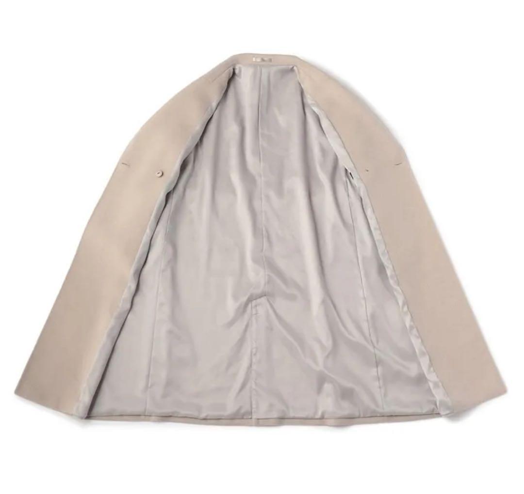 【新品・未使用】ベージュ ダブルブレスト ロングコート