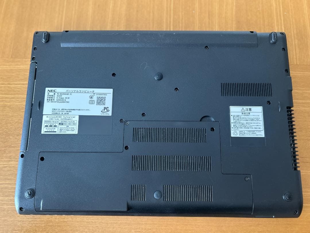 NECノートPC i3×16GB×HDD500GB Office&Win11搭載