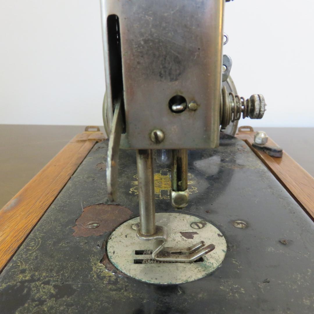オールリード 初期型 手回しミシン 和製アンティーク 昭和レトロ　オブジェ