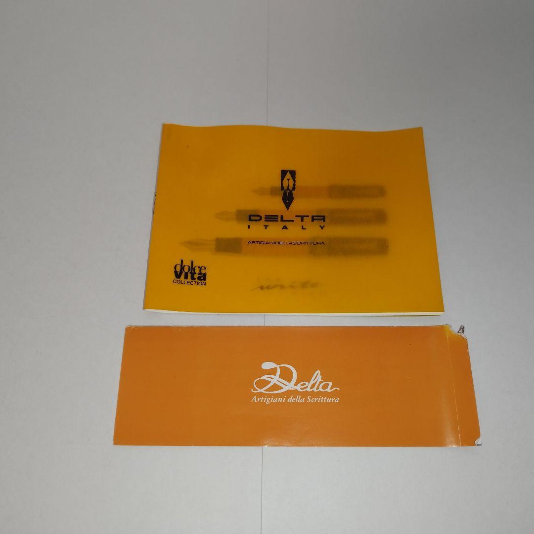 【美品】DELTA Dolce Vita 万年筆 ペン先18k ニブF