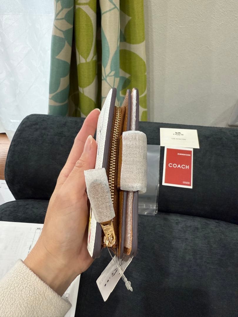 COACH スヌーピー柄 二つ折り財布
