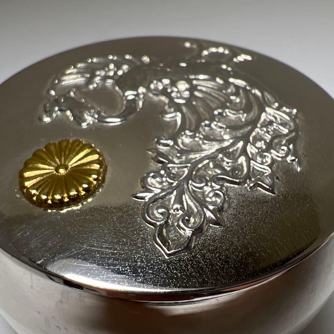 平成2年　天皇御即位記念鳳凰文ボンボニエール　共箱　東Y7-0804⭐︎1F