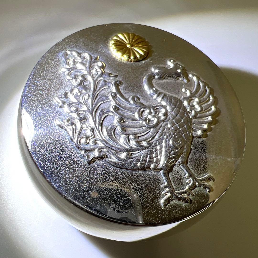 平成2年　天皇御即位記念鳳凰文ボンボニエール　共箱　東Y7-0804⭐︎1F