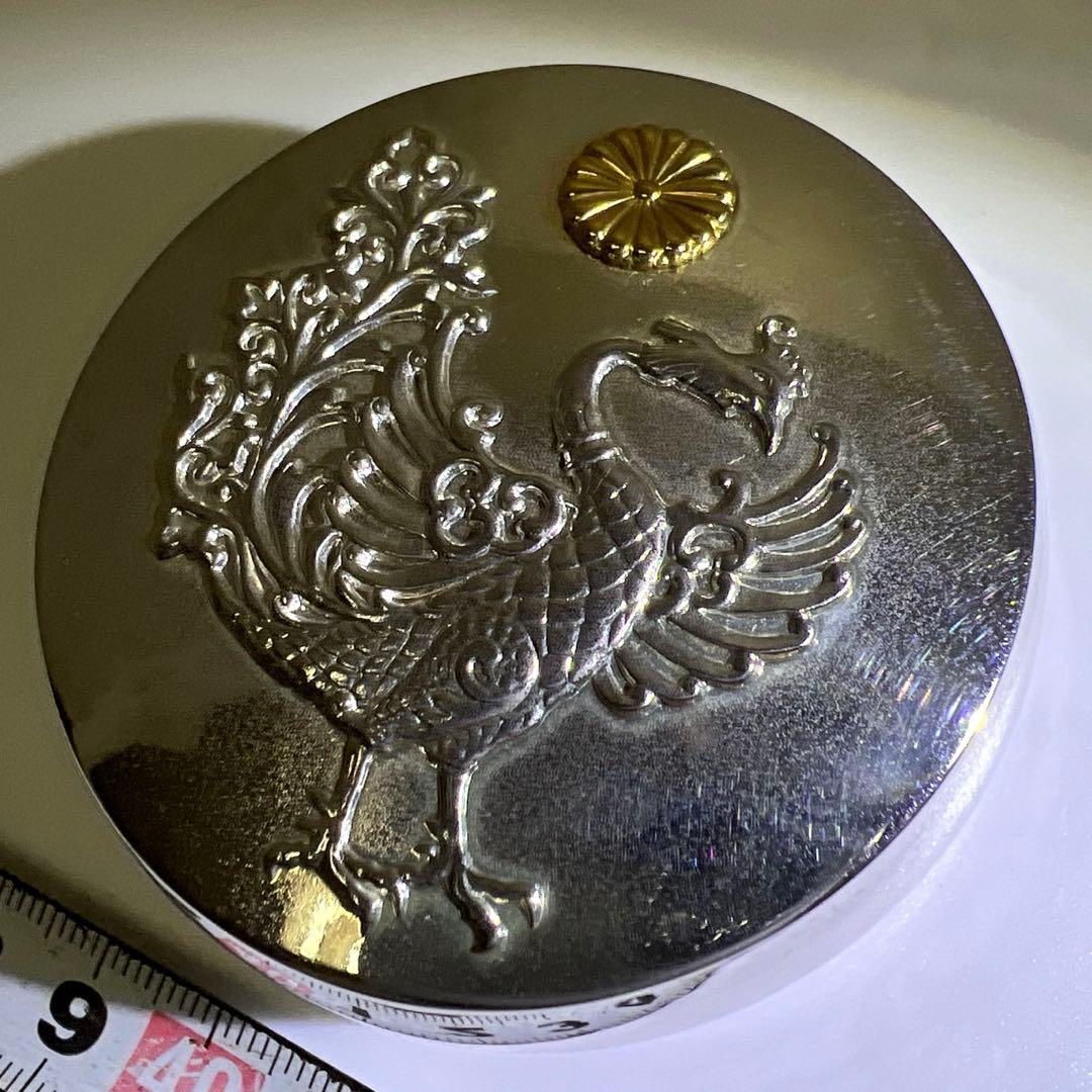 平成2年　天皇御即位記念鳳凰文ボンボニエール　共箱　東Y7-0804⭐︎1F