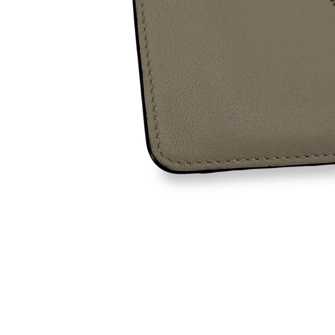 ロエベ　フラグメントケース　アナグラム　ケース　カードケース　レザー　刻印