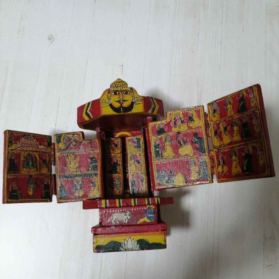 インドの神様 木製工芸品ハンドメイド@ヨガ神殿神話仏像