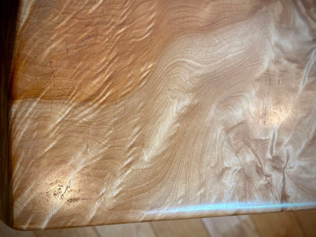 無垢材サイドテーブル　天然木　栃　家具