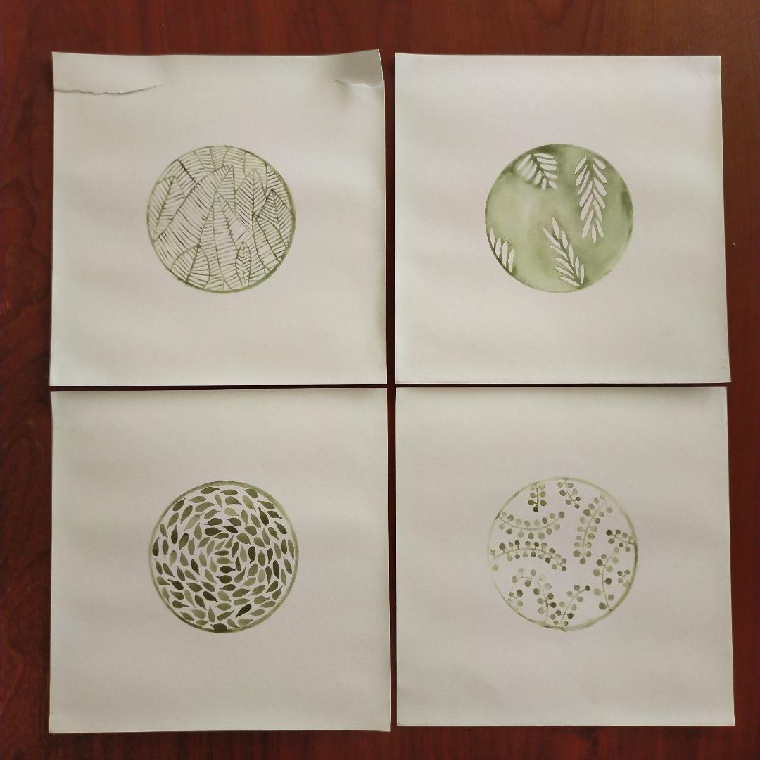 Silke Bonde　アートポスター　4枚セット