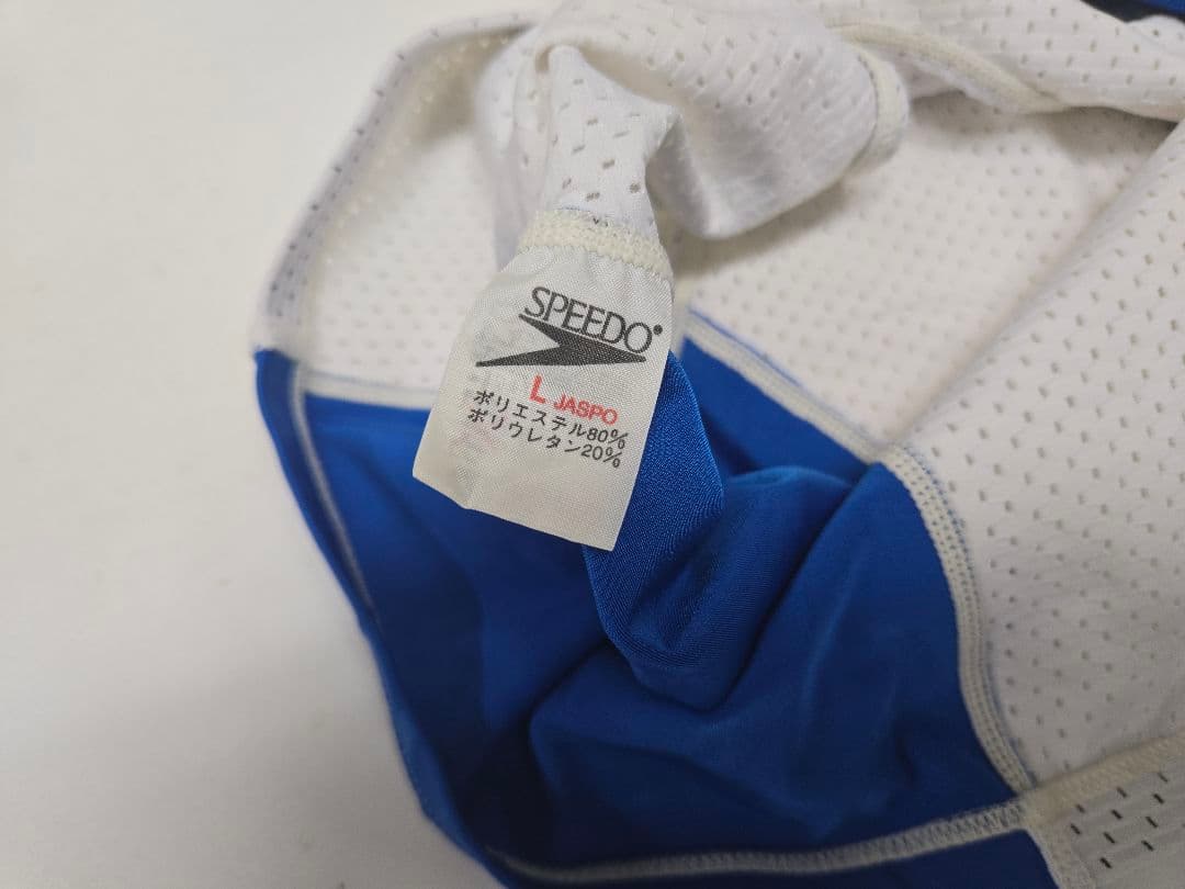 SPEEDO トライアスロン用トップス Lサイズ　ホワイト/ブルー　競泳用水着