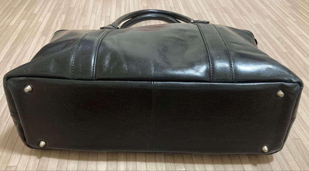 SEEKER 黒レザー トートバッグ