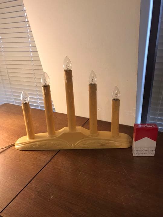 ヴィンテージ　アメリカ　キャンドル風　ライト　小