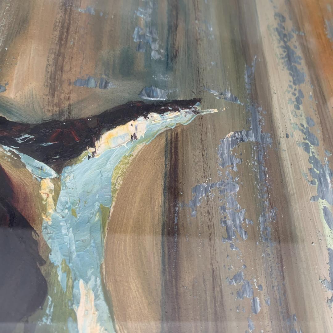 果物に水差し、大迫力の油絵！