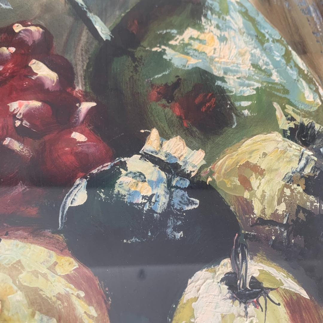 果物に水差し、大迫力の油絵！