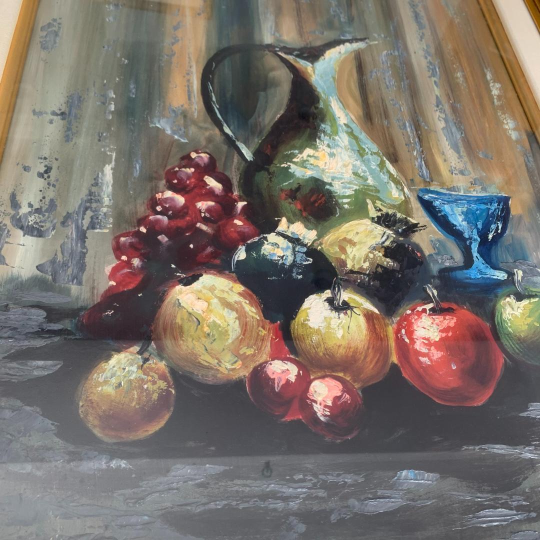果物に水差し、大迫力の油絵！