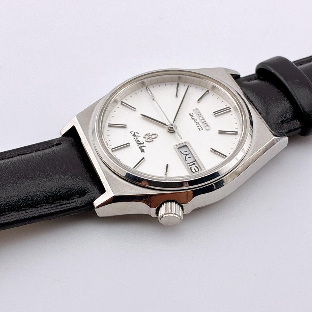 【電池交換済】SEIKO SilverWave　腕時計　新品ベルト　デイデイト