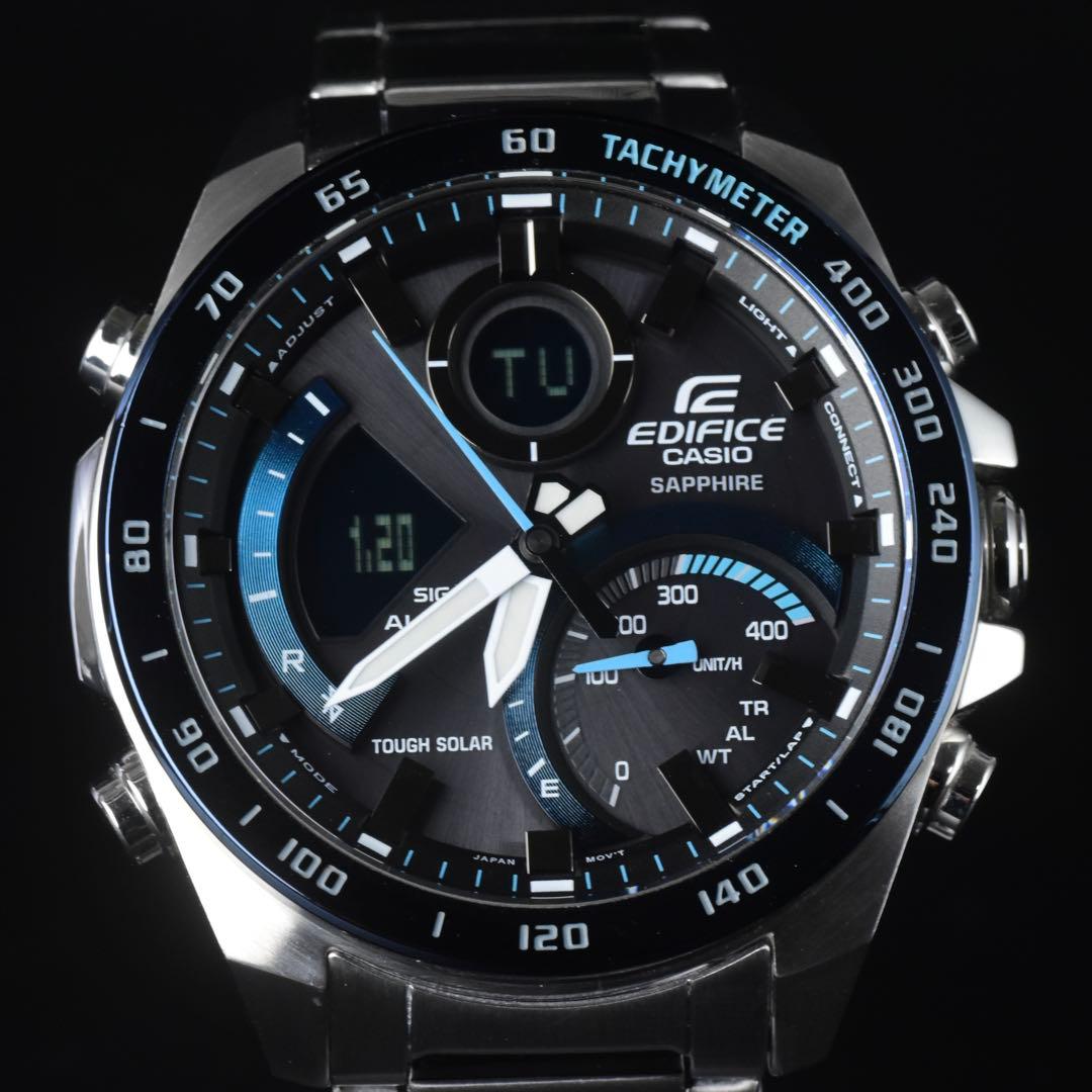 美品 CASIO エディフィス ECB-900YDB ブルートゥース 箱説あり