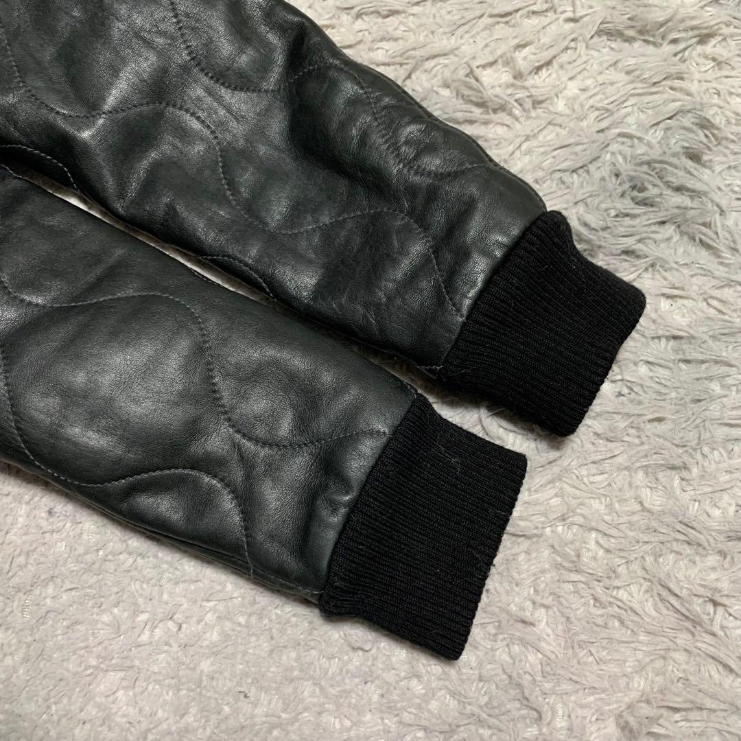 極美品 AVIREX アビレックス レザージャケット キルティング レザー