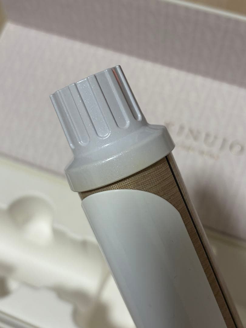 KINUJO カールヘアアイロン 38mm ホワイト 箱付き