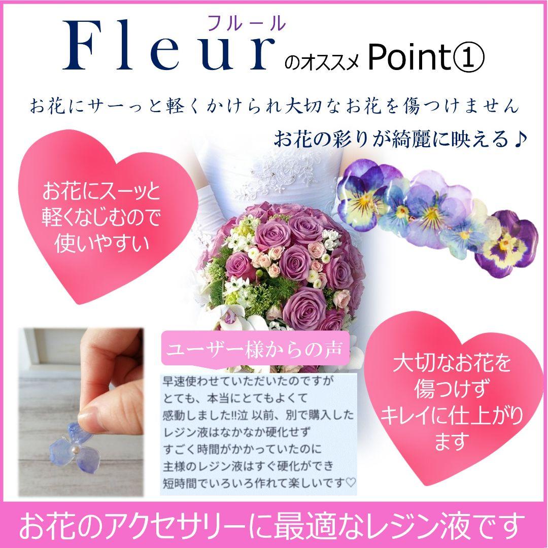 専用レジン液 フルール6本、ツキハナ4本、コーティング剤つき☆