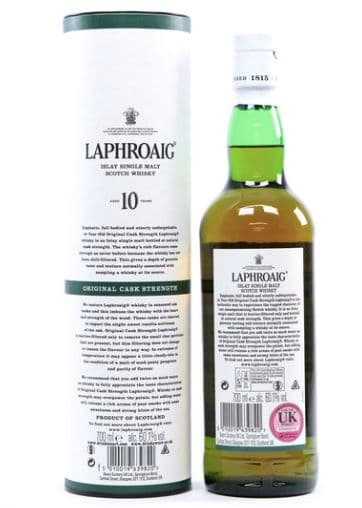 【新品・未開封】ラフロイグ 10年 オリジナルカスクストレングス バッチ 012