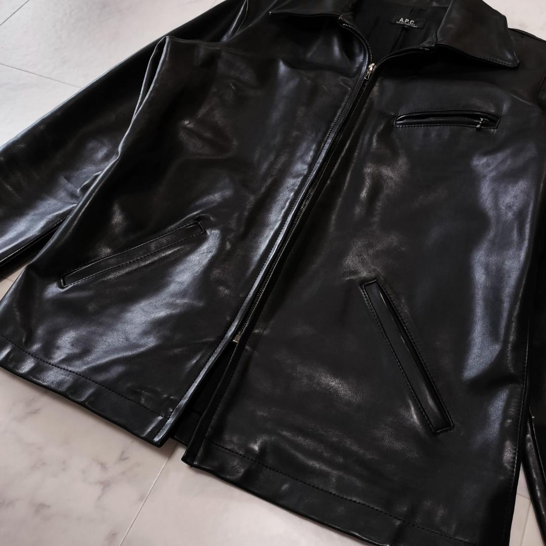 希少 old A.P.C. 馬革 フランス製 レザージャケット M ヴィンテージ