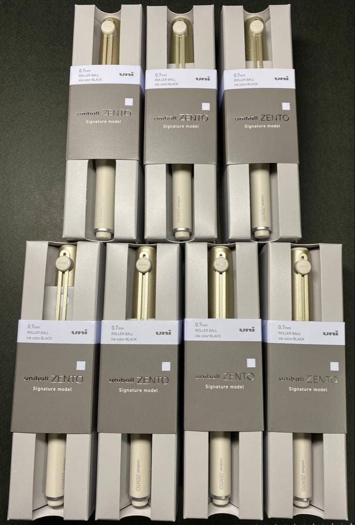ユニボールゼント　シグニチャーモデル　ZENTO シャンパンゴールド　7本