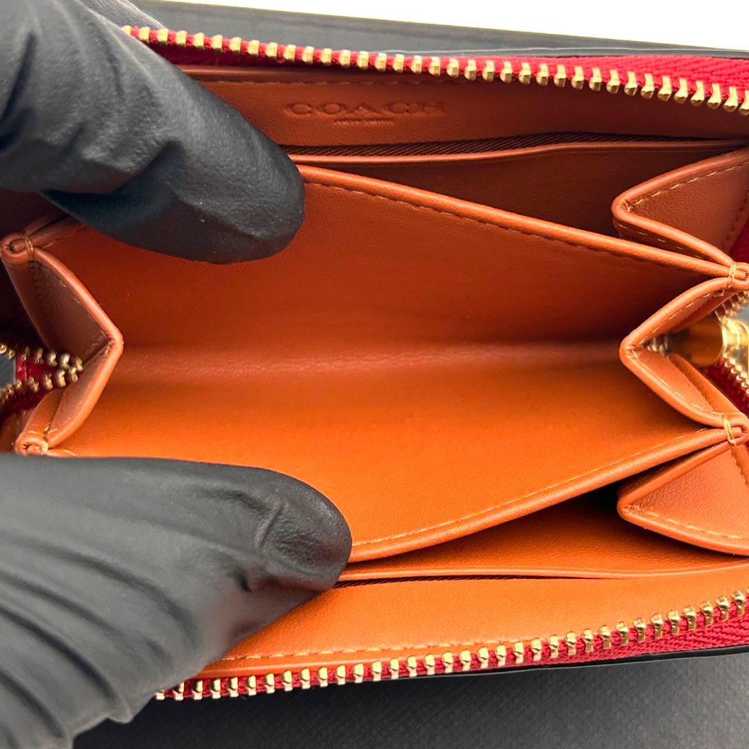 ✨極美品✨ COACH コーチ ケース カードケース ラウンドファスナー