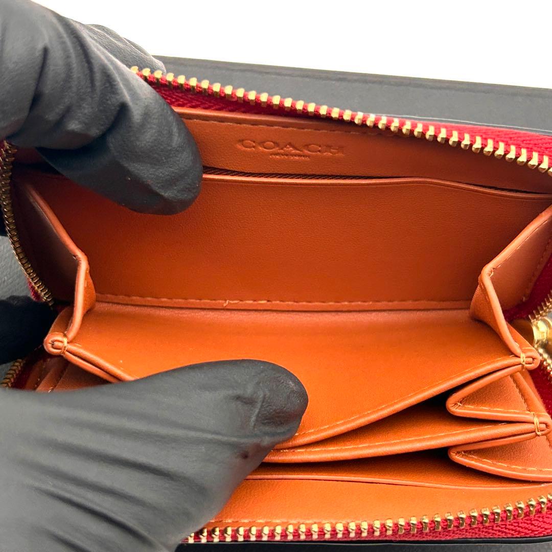 ✨極美品✨ COACH コーチ ケース カードケース ラウンドファスナー