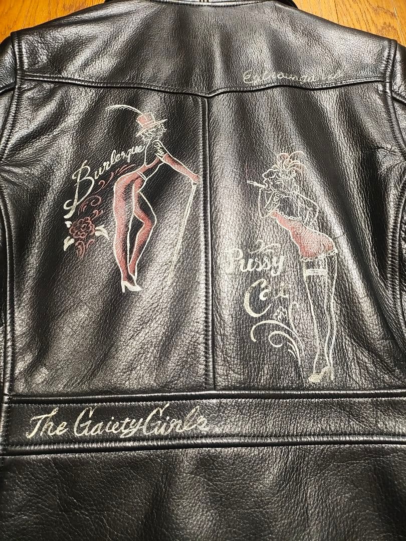 ギャングスタービルライダース グラットハンド レザージャケット ウィアード