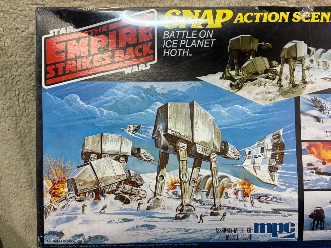 スターウォーズ　バトルオブホス　アクションシーン　ジオラマプラモデル　mpc