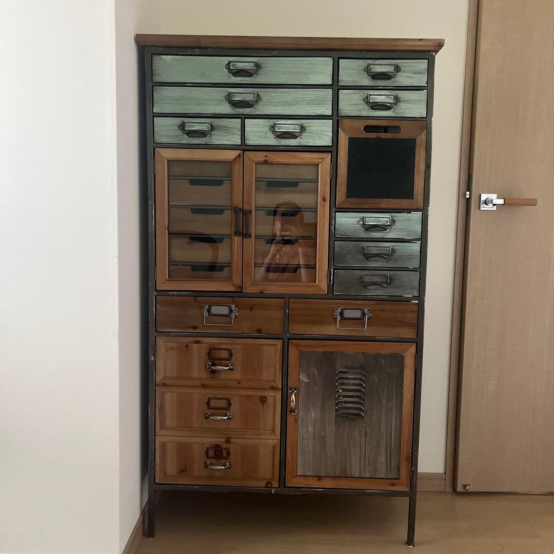 KARE カレ アート ファクトリー 木製キャビネット　ビンテージスタイル