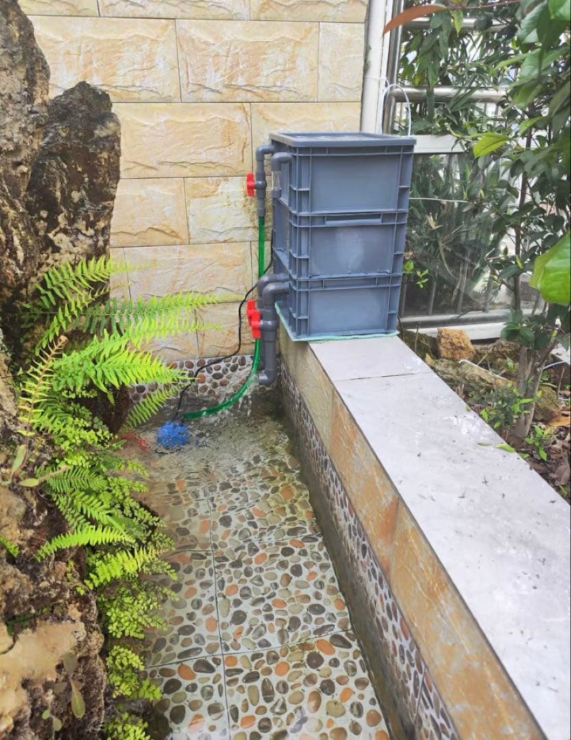 (水漏れ心配無用)ポンプ付き池フィルター万能濾過装置 池フィルター最高濾過装置大