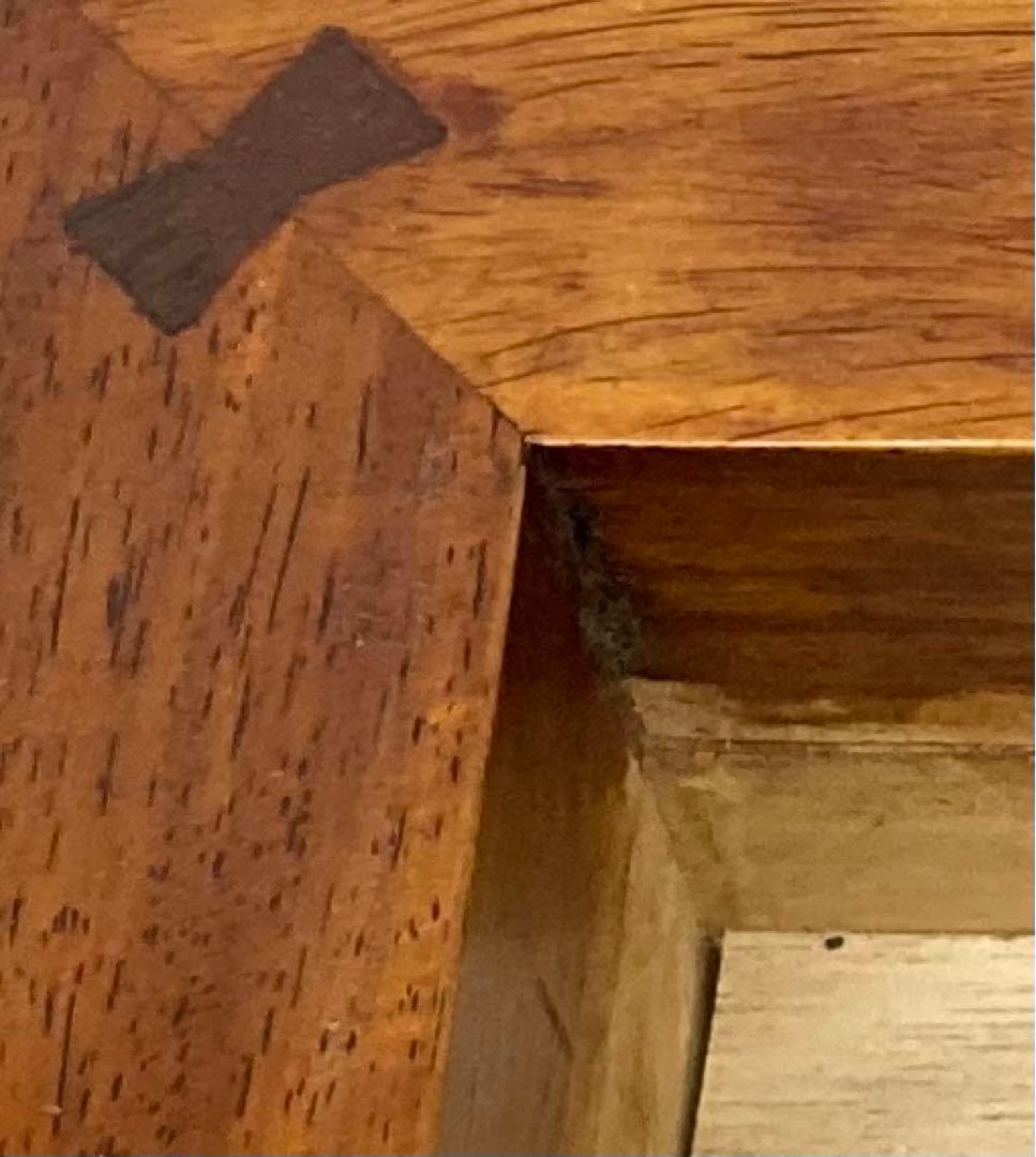 B8s 木製ミニチュア長火鉢　関西型　民芸　縮小　木工芸