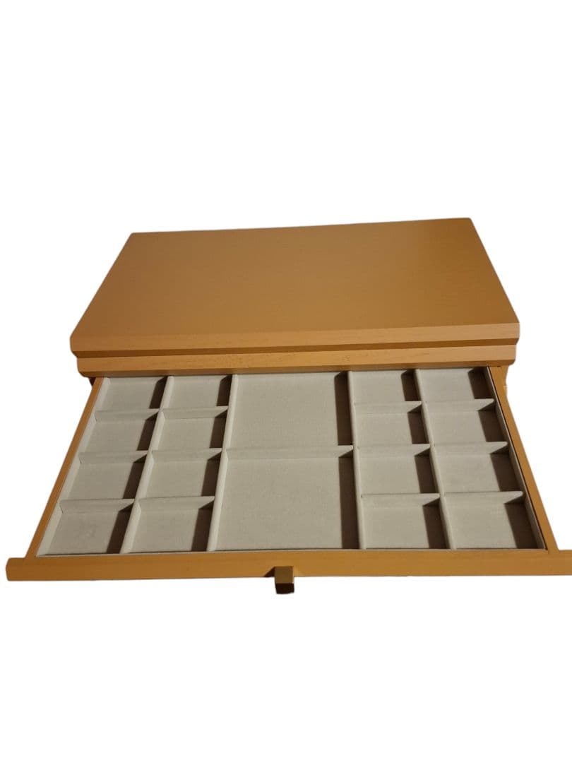 ジュエリーボックス 木製 キャメル 大容量 収納ケース 宝石箱