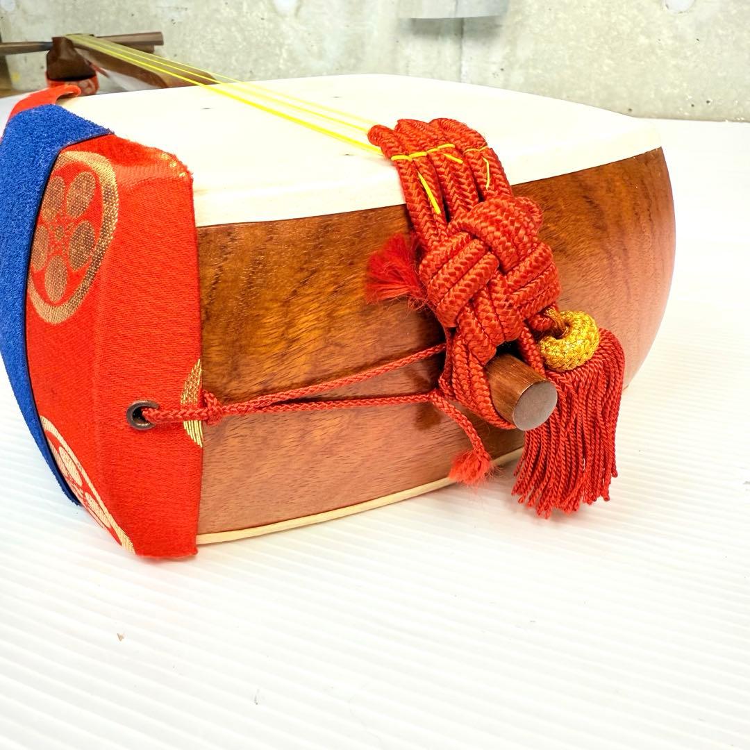 三味線 細棹 駒・バチ付き 和楽器 長唄 小唄 和楽器