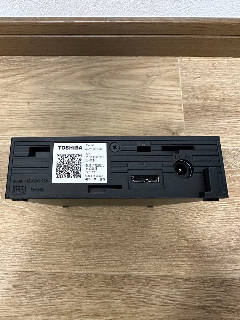 東芝 外付け ハードディスク HD-TDA6U3-B 2024年製