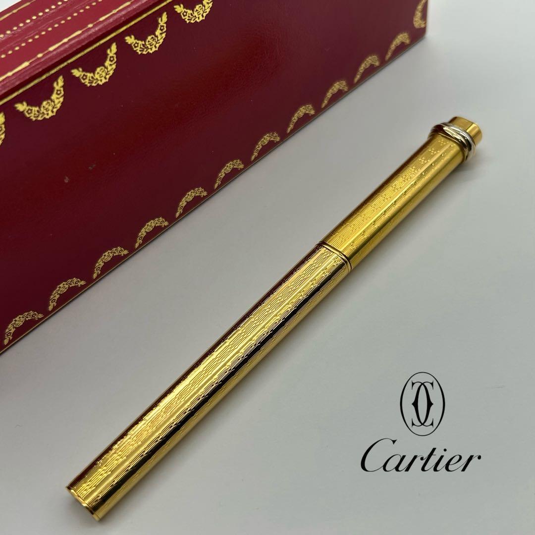 カルティエ　ペン　筆記用具　トリニティ　キャップ式　ボールペン