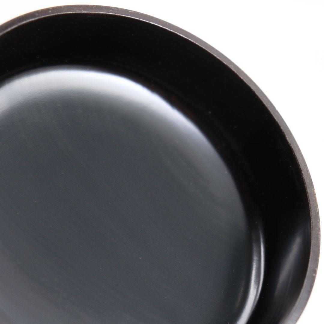 蒔絵師 定峯作 折鶴松葉蒔絵 朱塗 中棗 茶道具 共箱　V818　N1