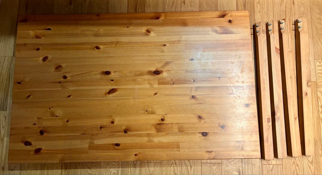 【お萩】IKEA ヨックモック　ダイニングテーブル＋椅子2脚