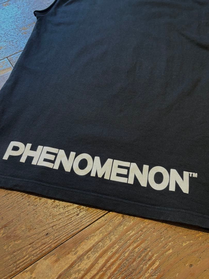 PHENOMENON 00s フェノメノン ノースリーブ Tシャツ 黒 Y2K