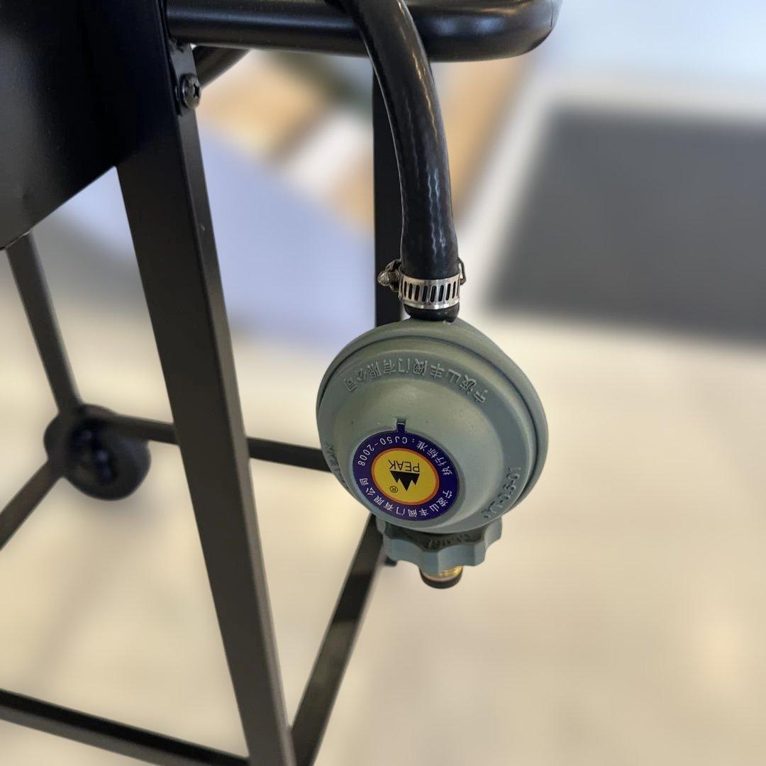 lepaier ガスグリル 2バーナー 温度計付き