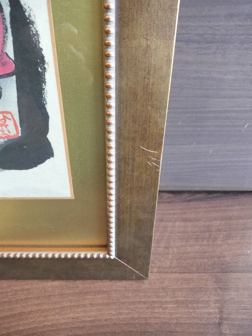 浮世絵風 仏像アート 金属フレーム付き　 本庄基晃